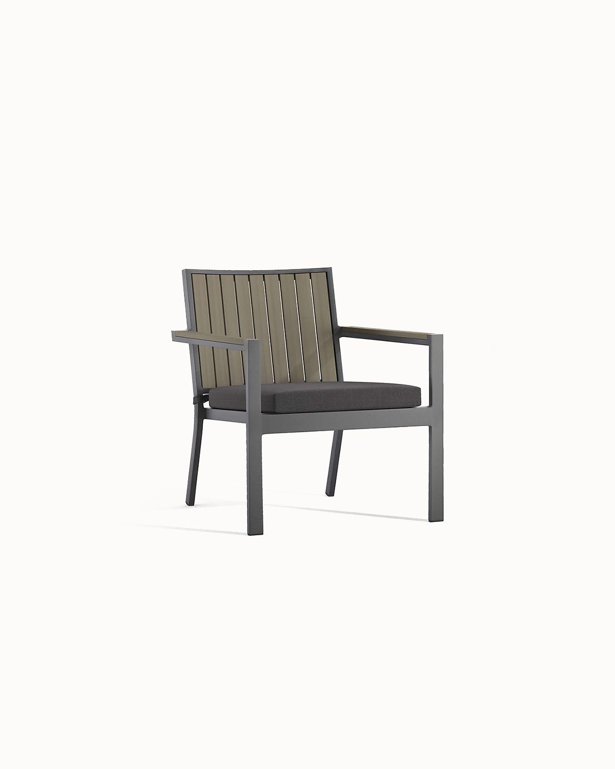 Grey Outdoor Lounge Chair - Imagen 2