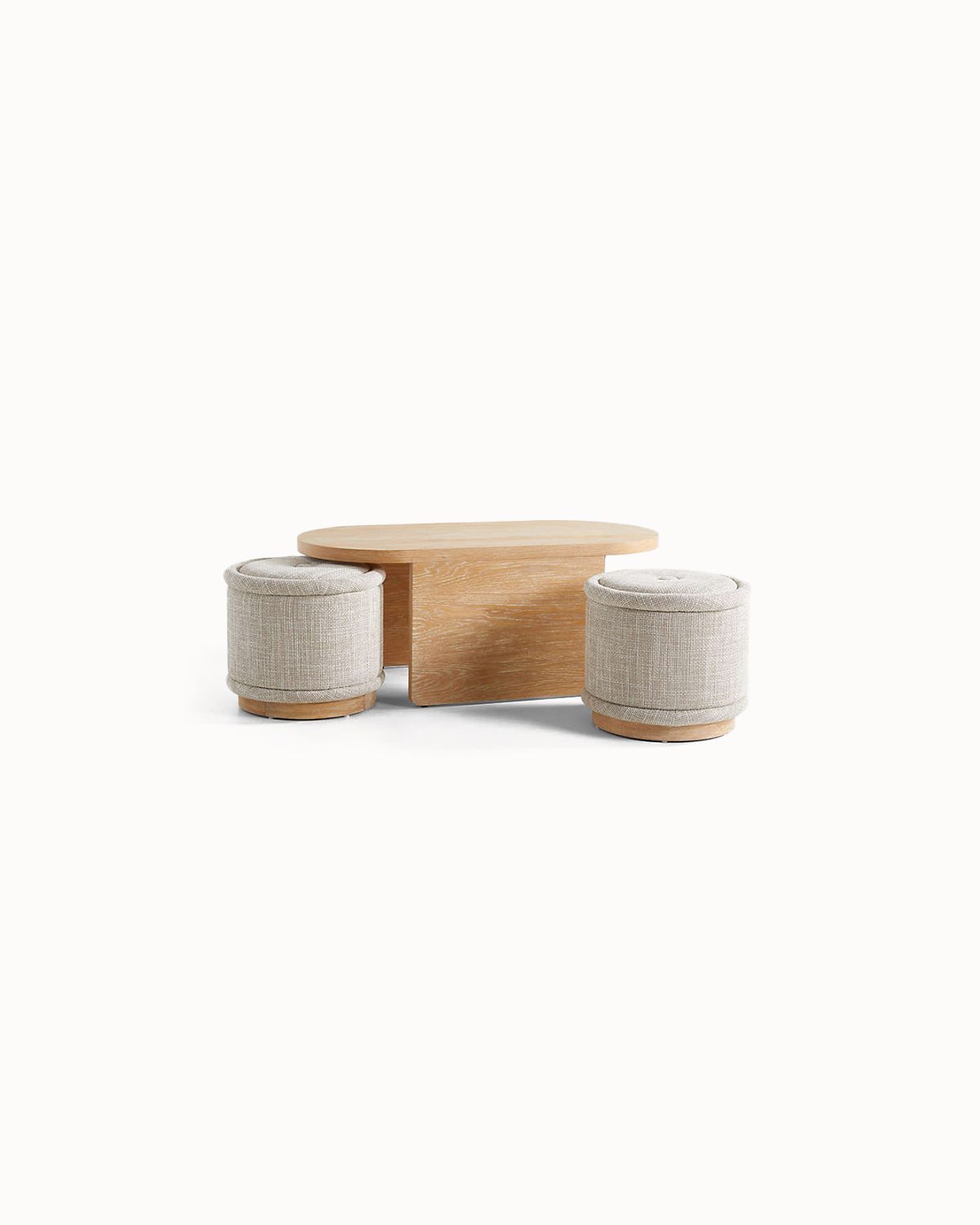 Oval Nesting Coffee Table - Imagen 2
